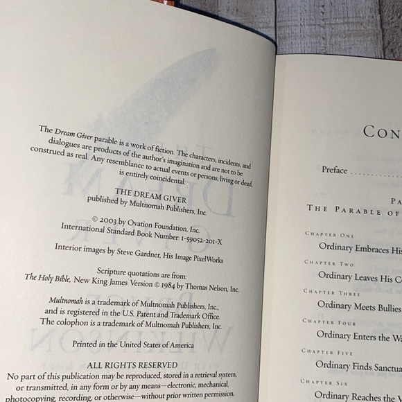 The Dream Giver by Bruce Wilkinson spiritual book - Picture 4 of 14